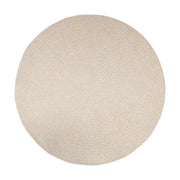 Elegance Pale Sand braided indoor/outdoor rug by Rhody Rug — round