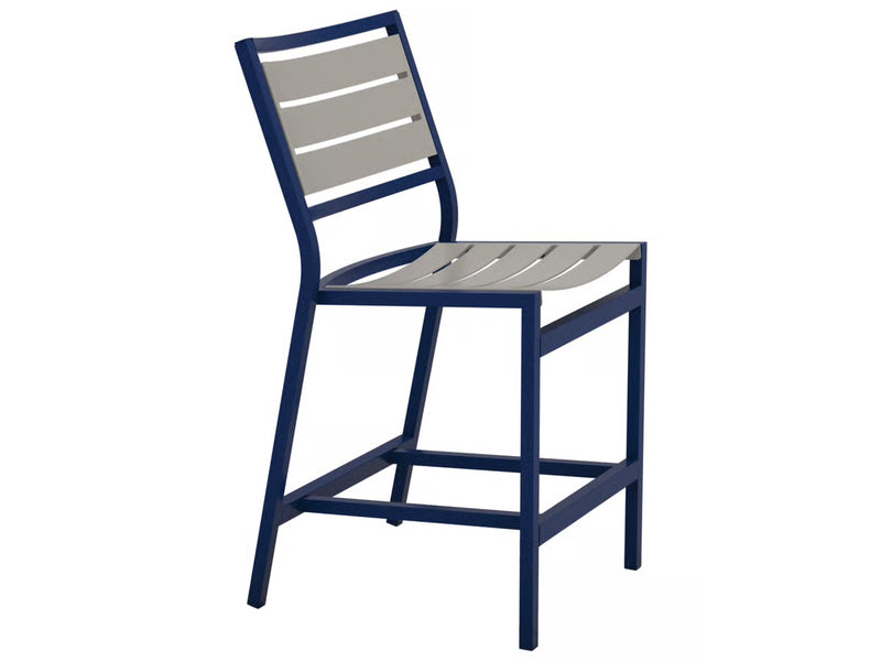 Tropitone Cabana Club Armless Aluminum Slat Counter Height Stool