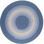 Twin River Blue Multi braided indoor/outdoor rug by Rhody Rug