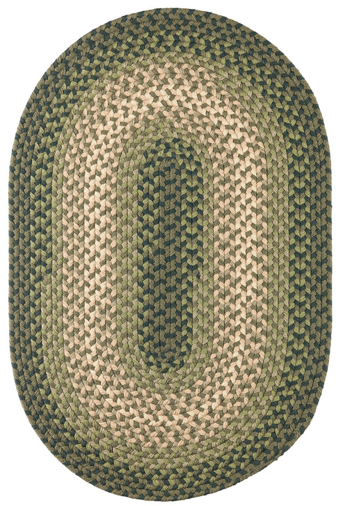 Twin River Green Multi Braided Indoor/Outdoor Rug
