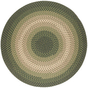 Twin River Green Multi braided indoor/outdoor rug by Rhody Rug