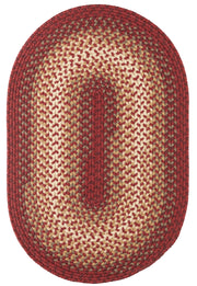 Twin River Red Multi braided indoor/outdoor rug by Rhody Rug