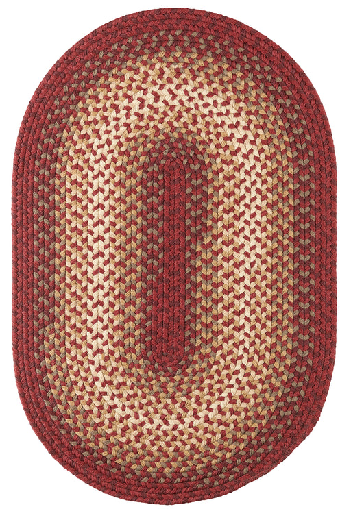 Twin River Red Multi braided indoor/outdoor rug by Rhody Rug