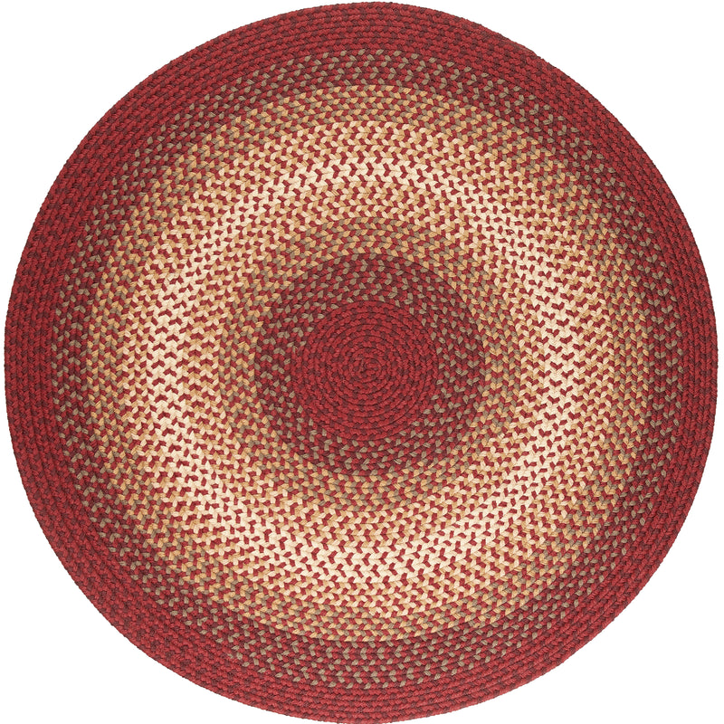 Twin River Red Multi braided indoor/outdoor rug by Rhody Rug