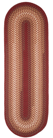 Twin River Red Multi braided indoor/outdoor rug by Rhody Rug