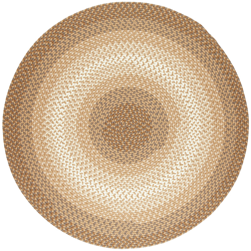 Twin River Natural Multi braided indoor/outdoor rug by Rhody Rug