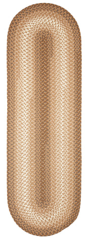 Twin River Natural Multi braided indoor/outdoor rug by Rhody Rug