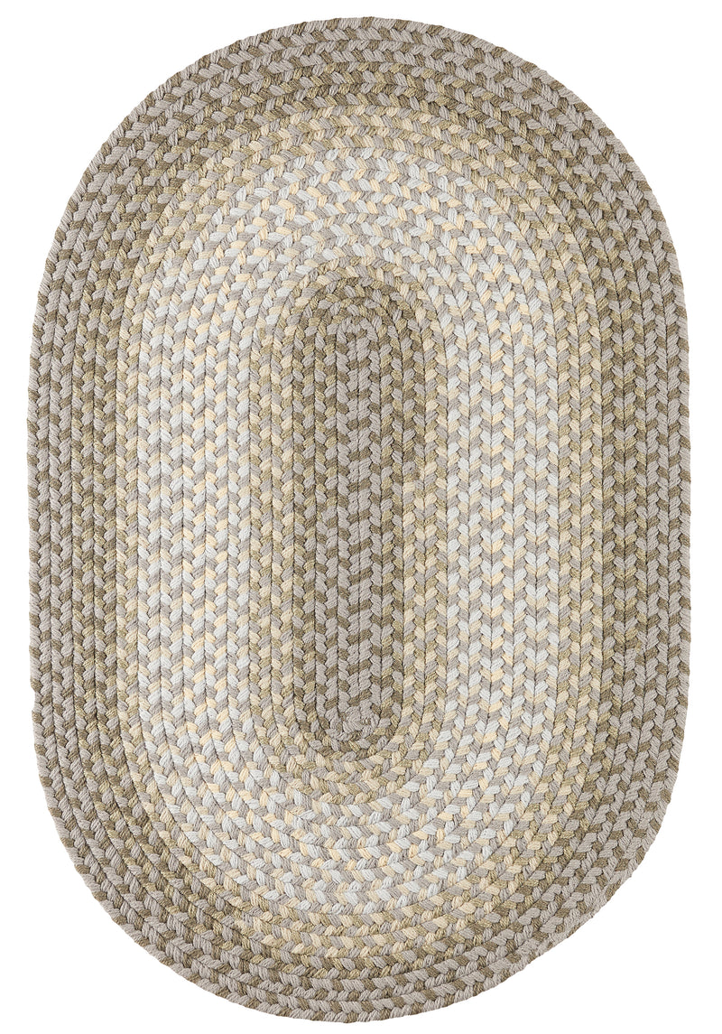 Twin River Frosty Multi braided indoor/outdoor rug by Rhody Rug