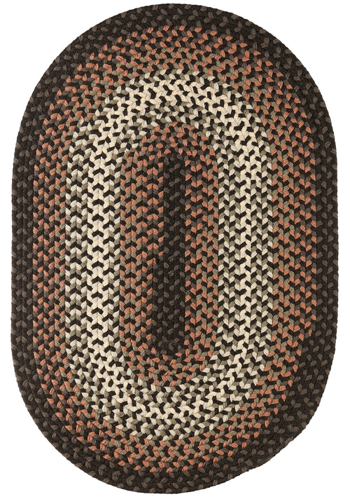 Twin River Black Multi Braided Indoor/Outdoor Rug