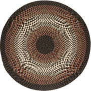 Twin River Black Multi braided indoor/outdoor rug by Rhody Rug