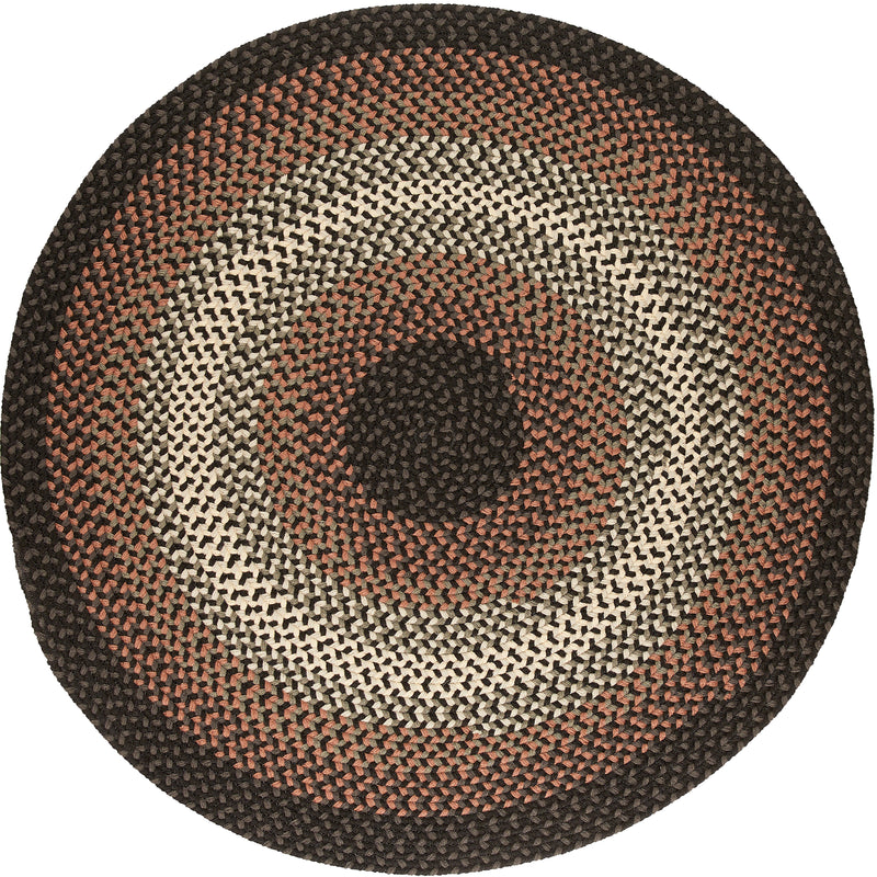Twin River Black Multi braided indoor/outdoor rug by Rhody Rug