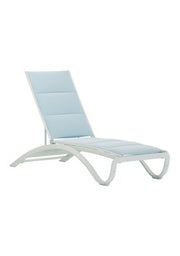 Twist Padded Sling Chaise Lounge