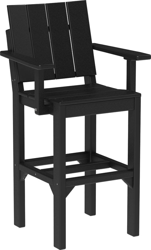 Urban Arm Chair Bar Height Black