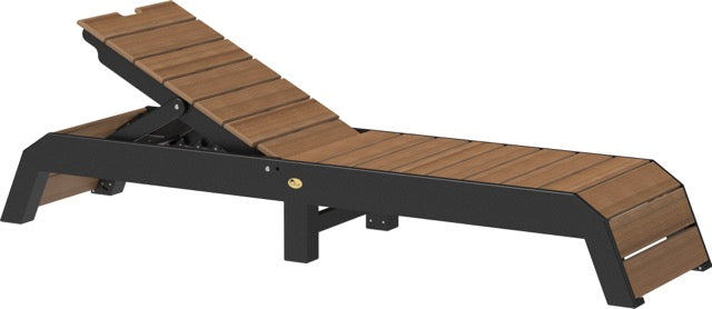 Urban Chaise Lounge Antique Mahogany Black