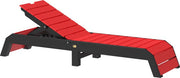 Urban Chaise Lounge Red Black