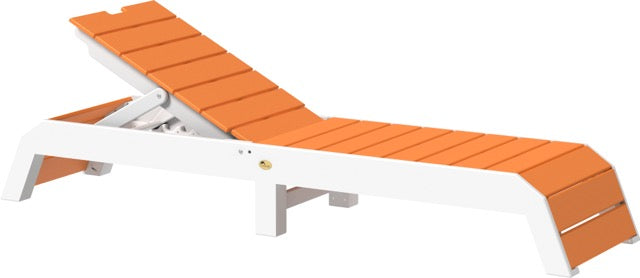 Urban Chaise Lounge Tangerine White