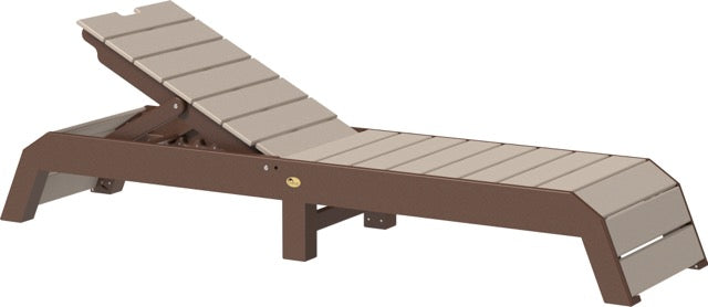 Urban Chaise Lounge Weatherwood Chestnut Brown