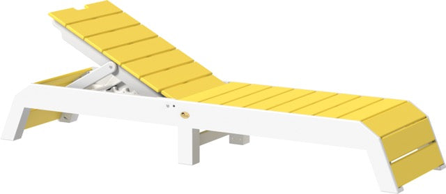 Urban Chaise Lounge Yellow White