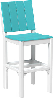 Urban Side Chair Bar Height Aruba Blue White