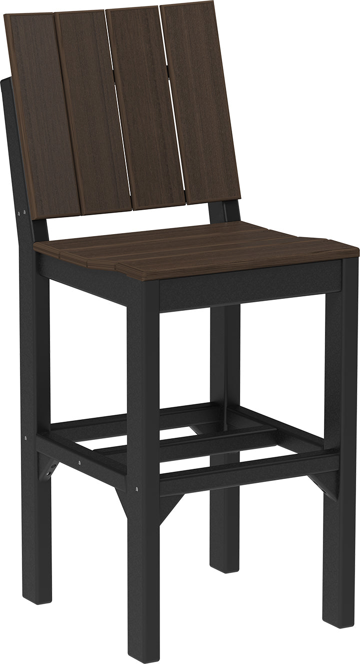 Urban Side Chair Bar Height Brazilian Walnut Black