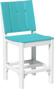 Urban Side Chair Counter Height Aruba Blue White