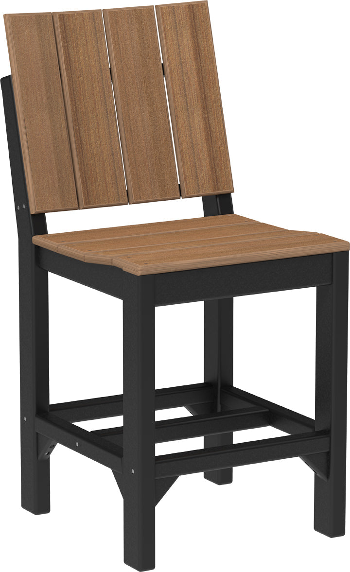 Urban Side Chair Counter Height Antique Mahogany Black