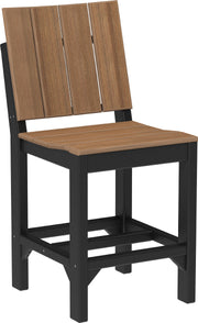 Urban Side Chair Counter Height Antique Mahogany Black