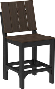Urban Side Chair Counter Height Brazilian Walnut Black