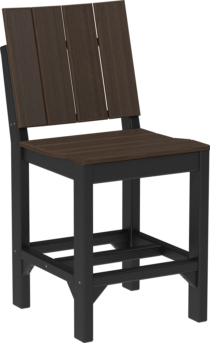 Urban Side Chair Counter Height Brazilian Walnut Black
