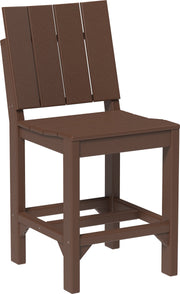 Urban Side Chair Counter Height Chestnut Brown
