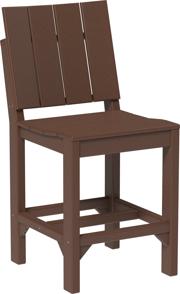 Urban Side Chair Counter Height Chestnut Brown