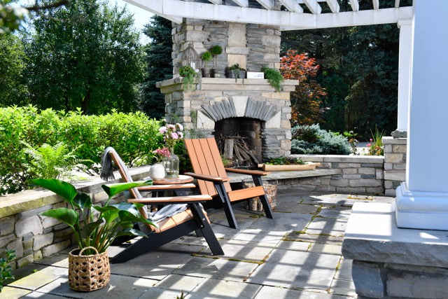 Urban Adirondack Chairs Cedar Black