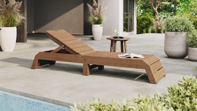 Urban Chaise Lounge Antique Mahogany
