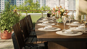Urban Dining Table 4 x 10 Oval Set