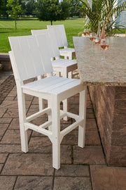 Urban Side Chairs Bar Height White