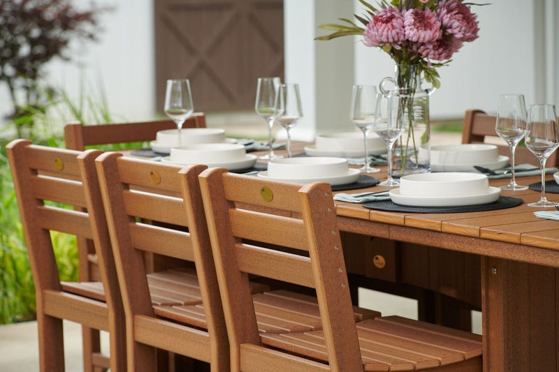 LuxCraft Urban Rectangular Dining Set — Seats 6