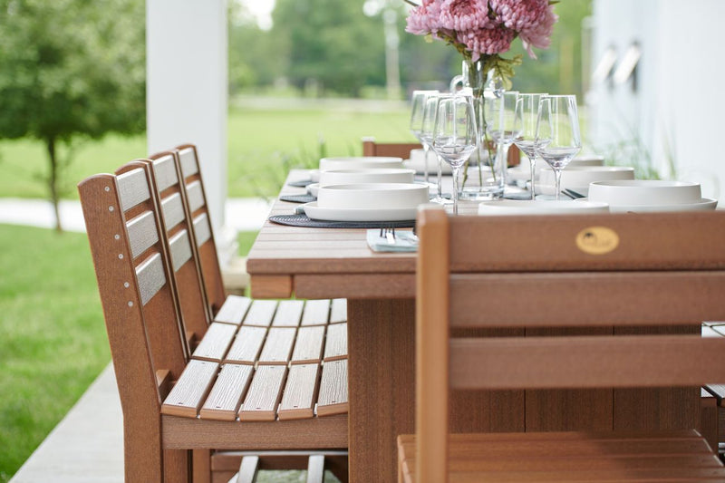 LuxCraft Urban Rectangular Dining Set — Seats 6