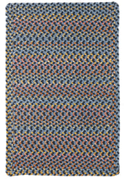 Woodstock Indigo braided indoor rug by Rhody Rug