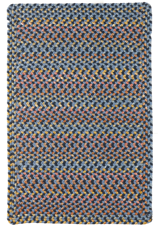 Woodstock Indigo braided indoor rug by Rhody Rug