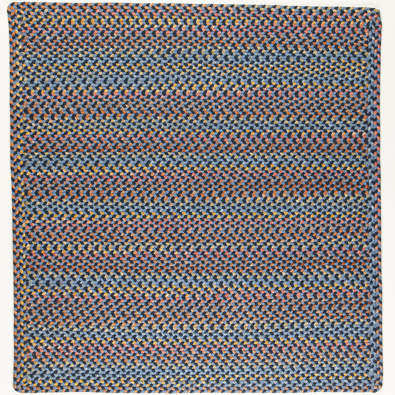 Woodstock Indigo braided indoor rug by Rhody Rug