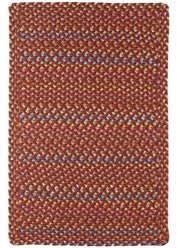 Woodstock Maroon braided indoor rug by Rhody Rug