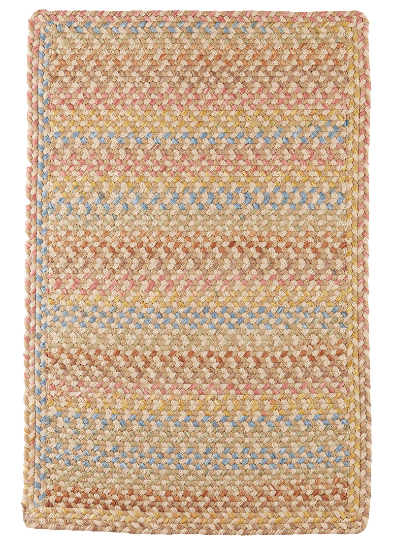 Woodstock Khaki braided indoor rug by Rhody Rug