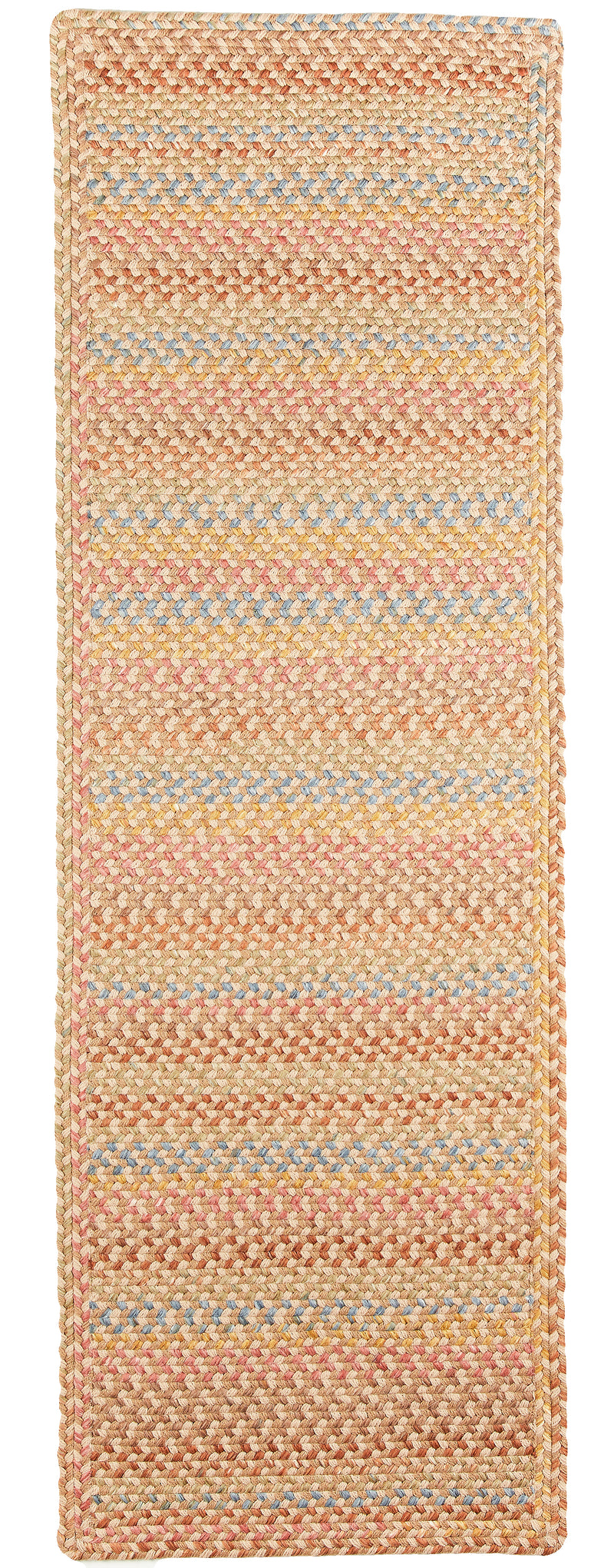 Woodstock Khaki braided indoor rug by Rhody Rug
