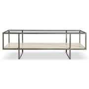 Bernhardt Harlow Metal Rectangular Cocktail Table