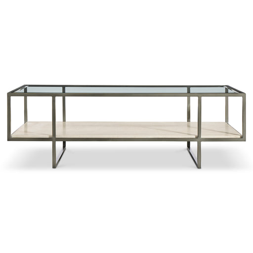 Bernhardt Harlow Metal Rectangular Cocktail Table