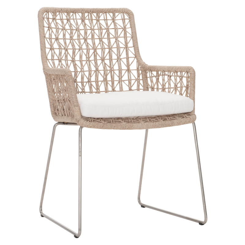 Bernhardt Carmel Outdoor Arm Chair with Seat Pad - Quick Ship