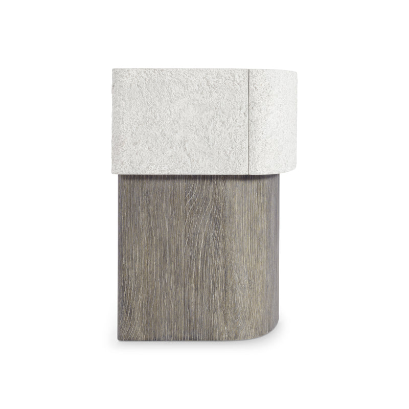 Bernhardt Monolith Faux Stone Nightstand