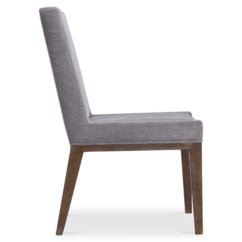 Bernhardt Linea Side Chair with Fully Upholstered Back
