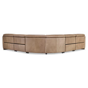 Bernhardt Alta 5-Piece Leather Power Motion Sectional