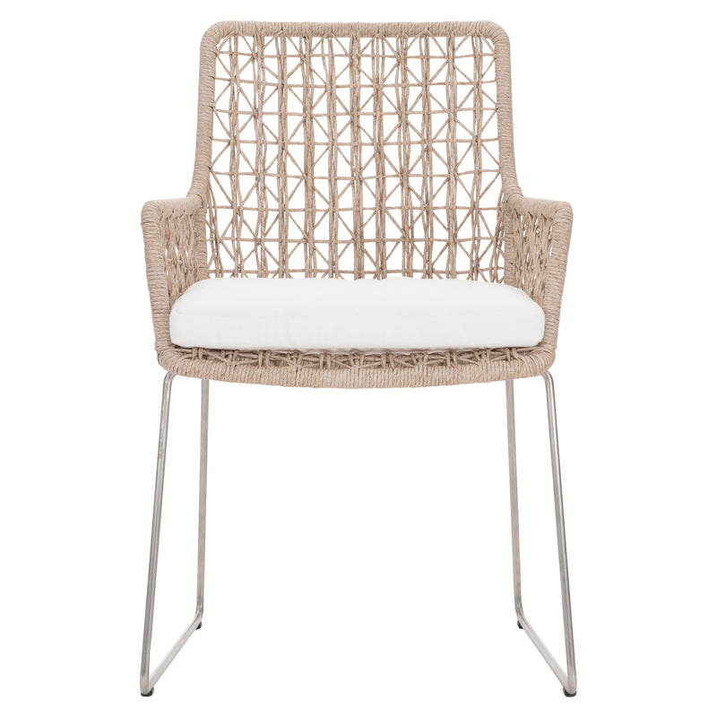 Bernhardt Carmel Outdoor Arm Chair with Seat Pad - Quick Ship